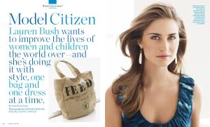 Lauren Bush Wants to Improve the Lives of Women and Children the World Over—And She's Doing It with Style, One Bag And