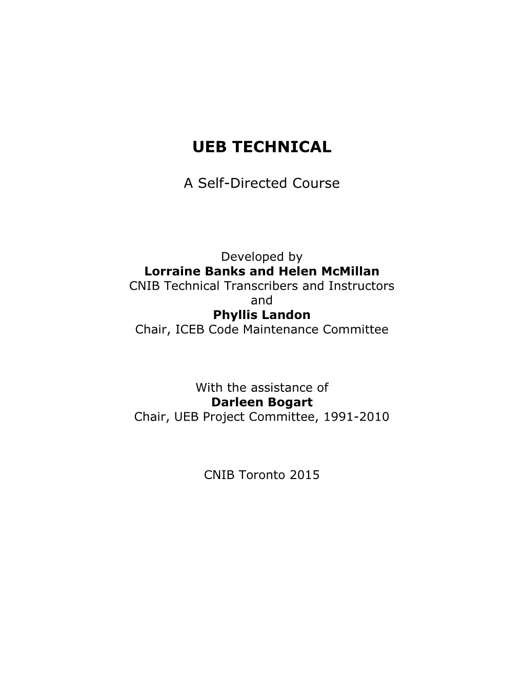 Ueb Technical