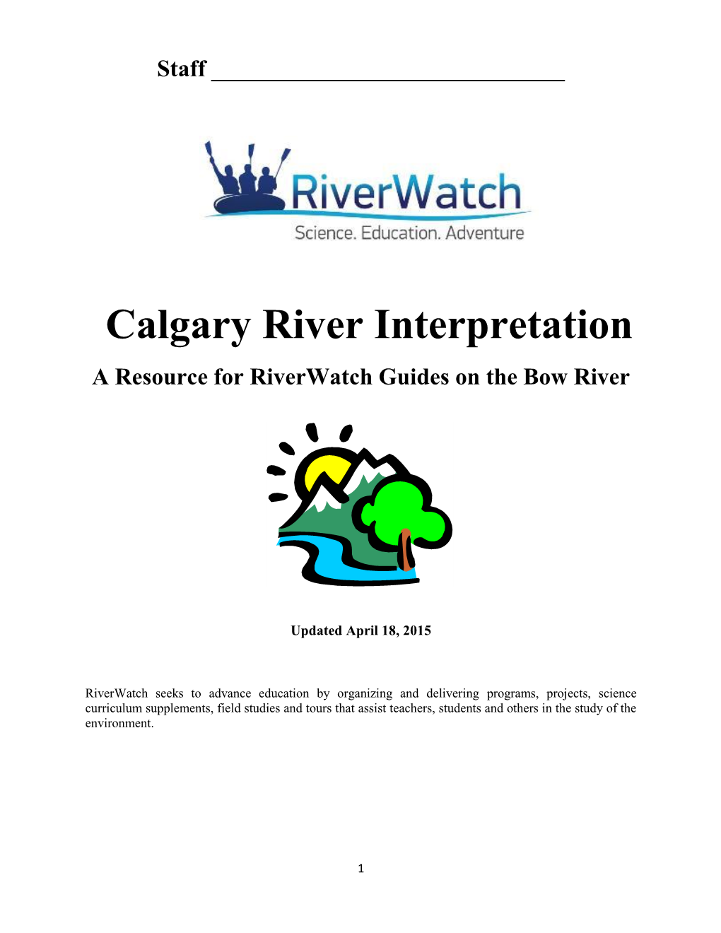 Calgary River Interpretation