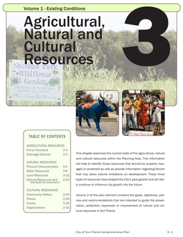 Agricultural, Natural and Cultural Resources 3
