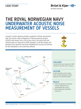 Underwater Acoustic Noise Measurement of Vessels