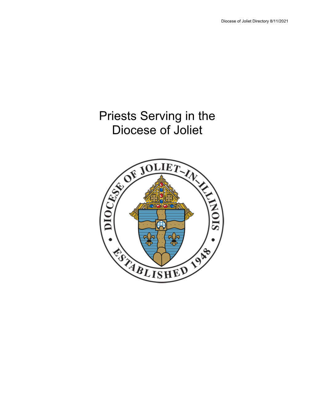 Priests Serving in the Diocese of Joliet