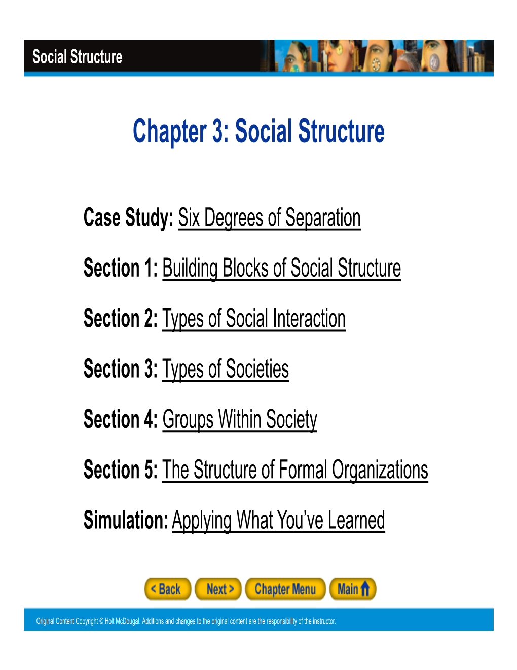 Social Structure