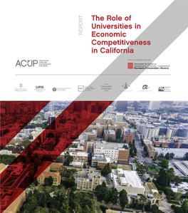 The Role of Universities in Economic Competitiveness in California