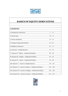 Basics of Equity Derivatives