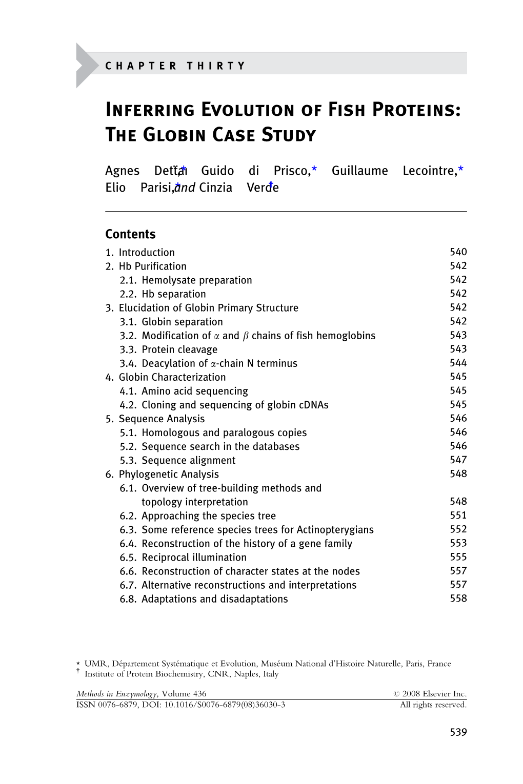 Inferring Evolution of Fish Proteins: the Globin Case Study