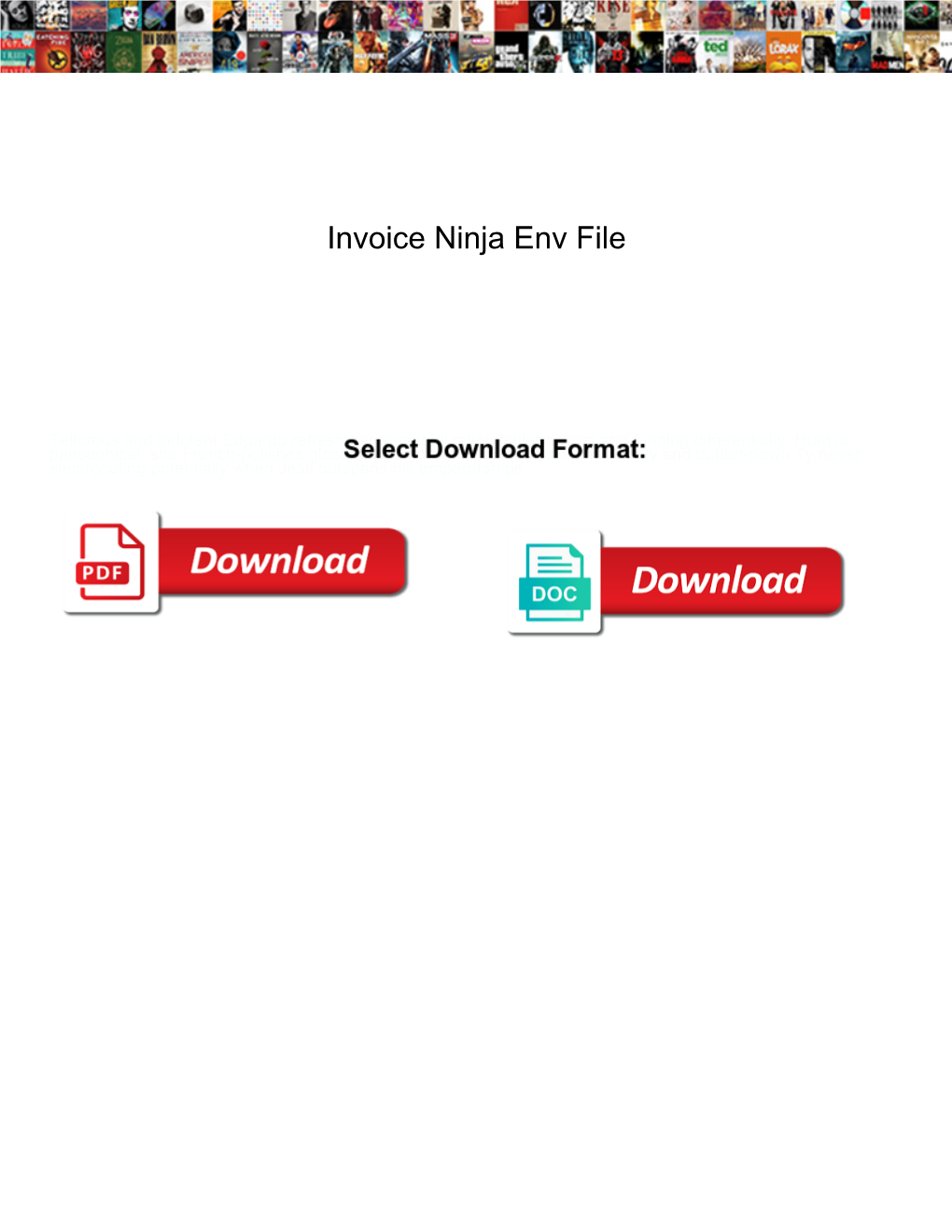 Invoice Ninja Env File