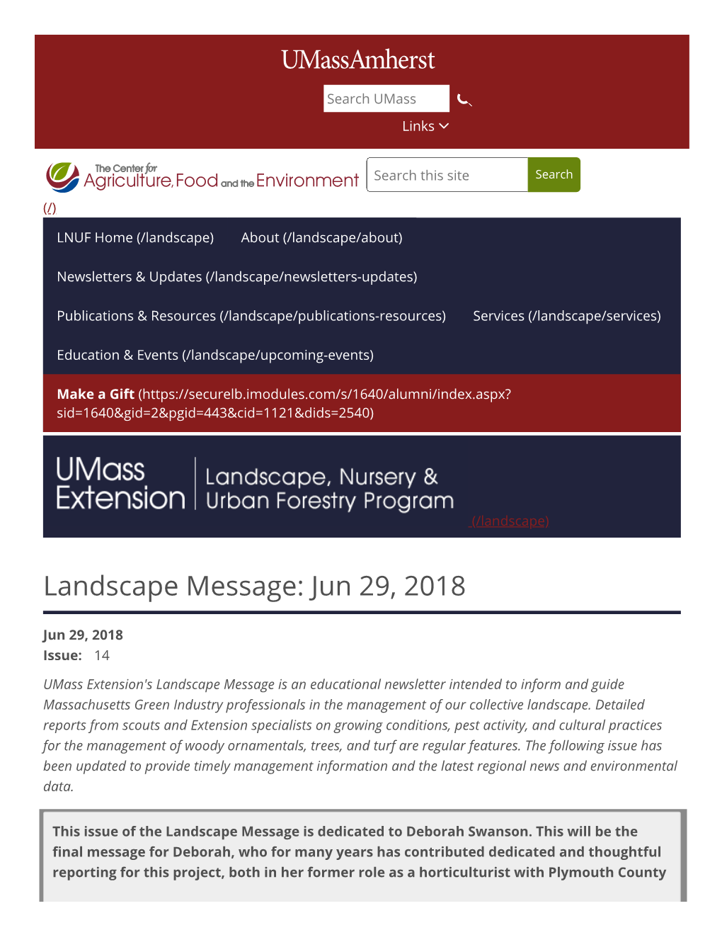 Landscape Message: Jun 29, 2018
