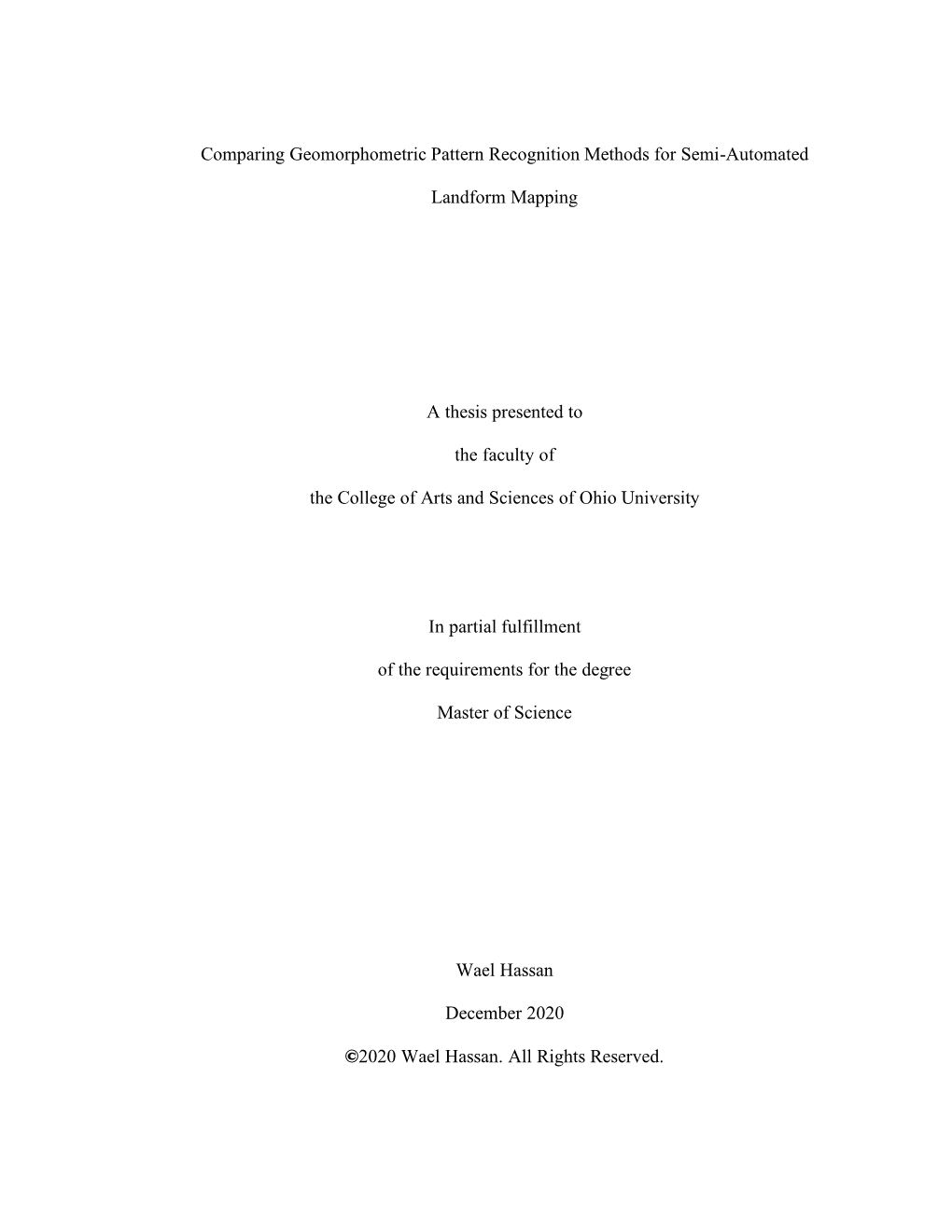 Comparing Geomorphometric Pattern Recognition Methods for Semi-Automated