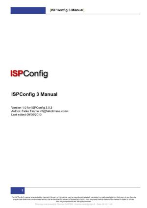 Ispconfig 3 Manual]