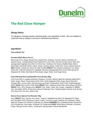 The Red Clove Hamper