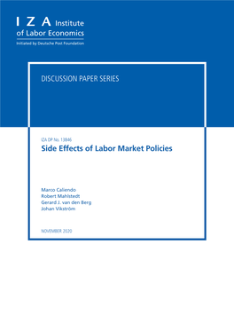 Side Effects of Labor Market Policies