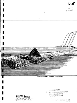 Ancient Hawaii Shore Zone Fishponds: an Evaluation of Survivors I for Historical Preservation