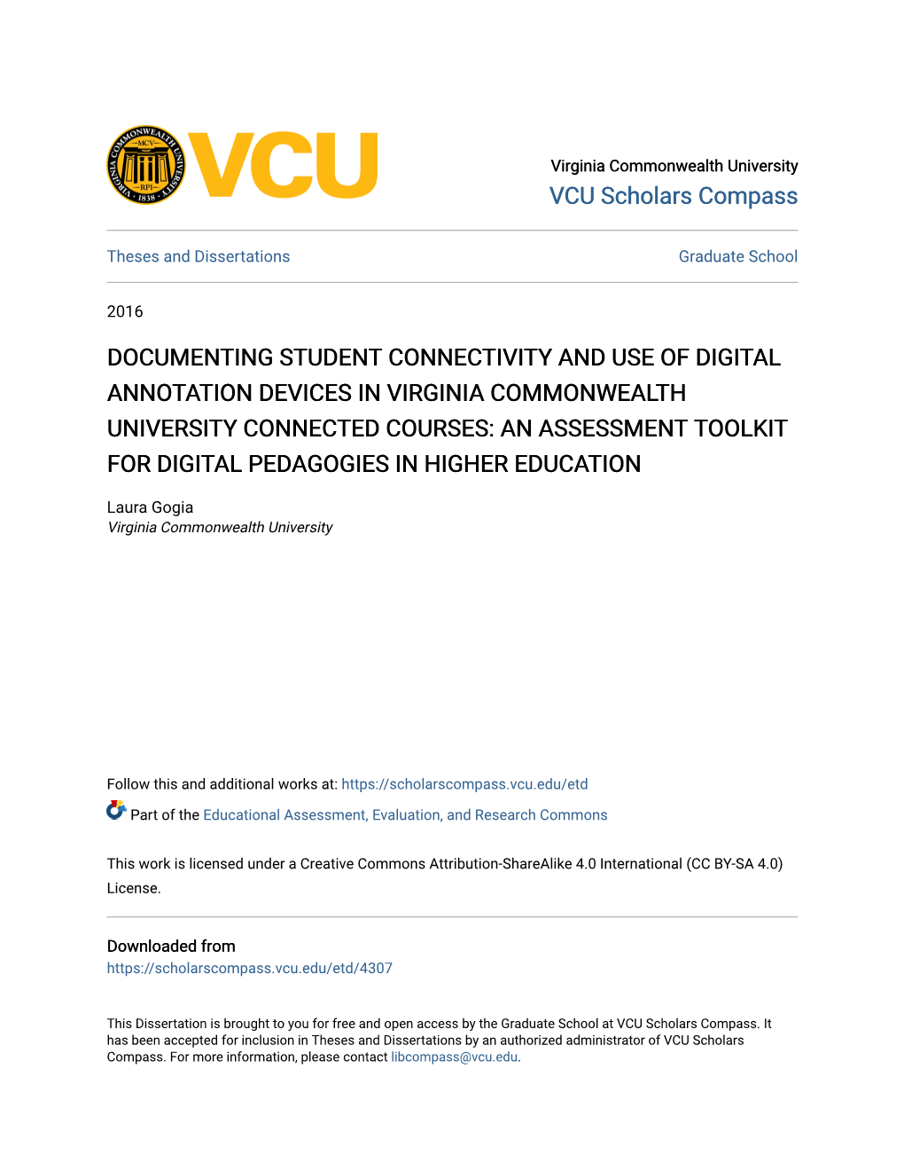 Documenting Student Connectivity and Use Of