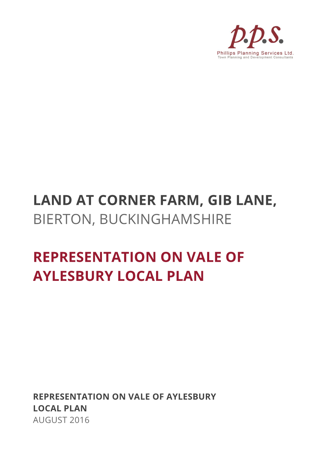 Land at Corner Farm, Gib Lane, Bierton, Buckinghamshire