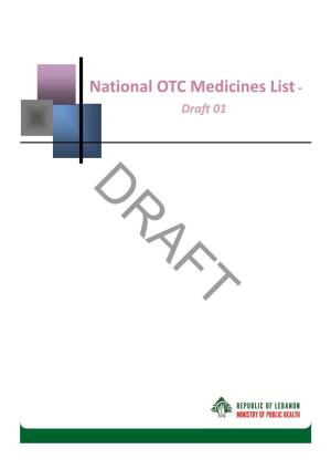 National OTC Medicines List