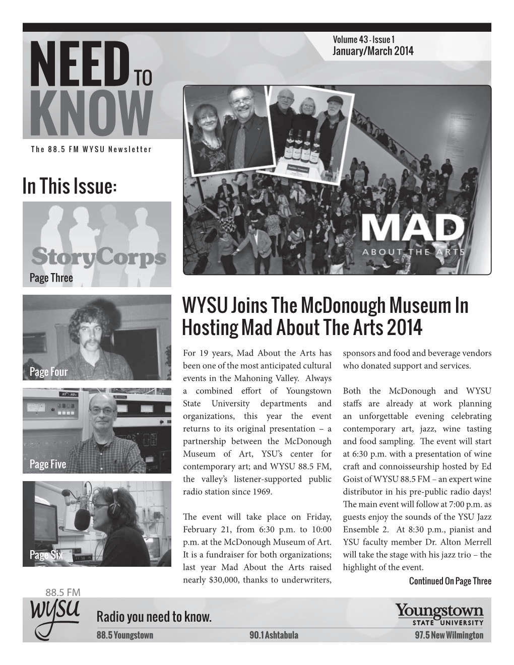 WYSU Joins the Mcdonough Museum in Hosting Mad About the Arts 2014