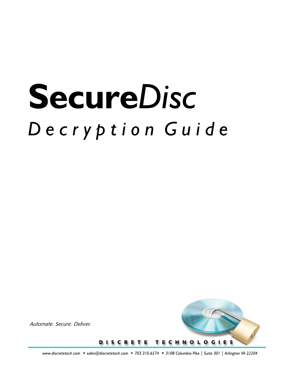 Securedisc D Ecryption G Uide