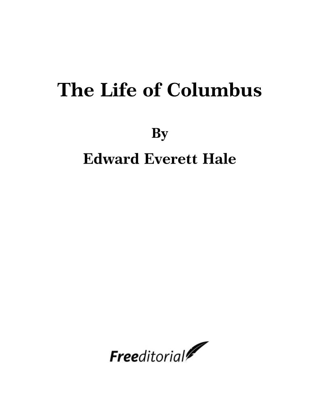 The Life of Columbus