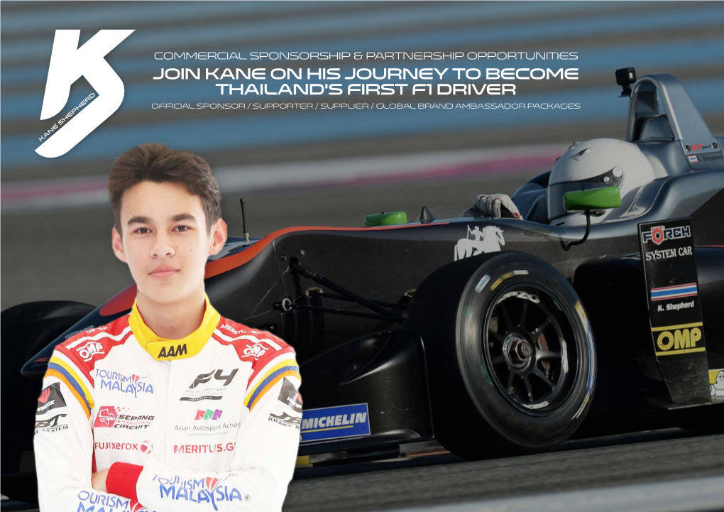 Join Kane on His Journey to Become Thailand's First F1