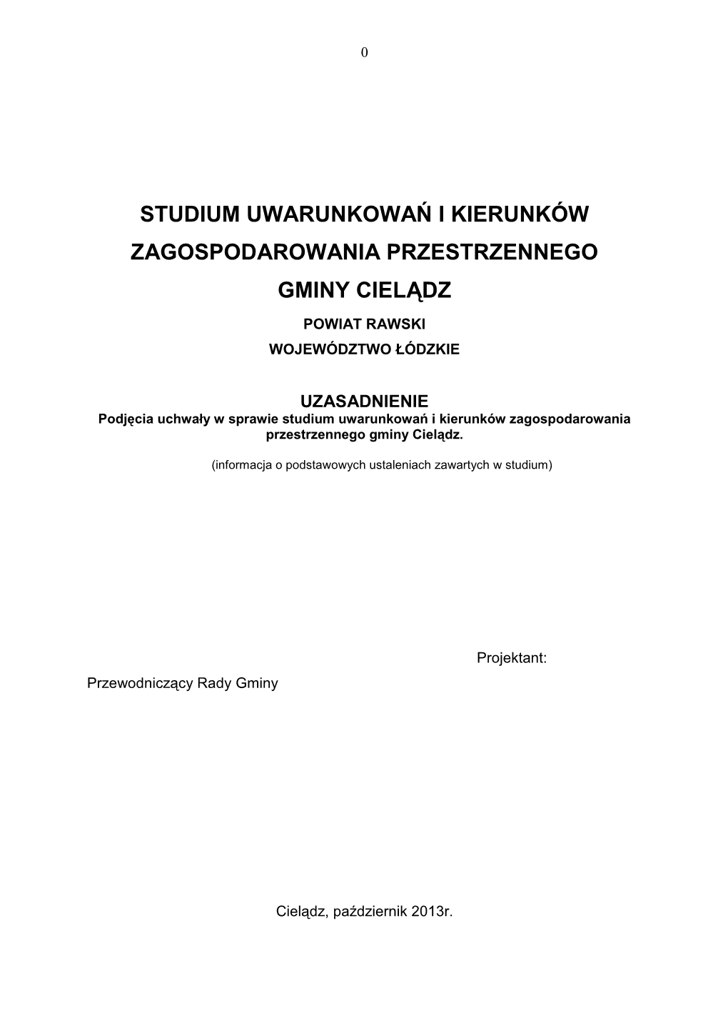 Studium Uwarunkowań I Kierunków