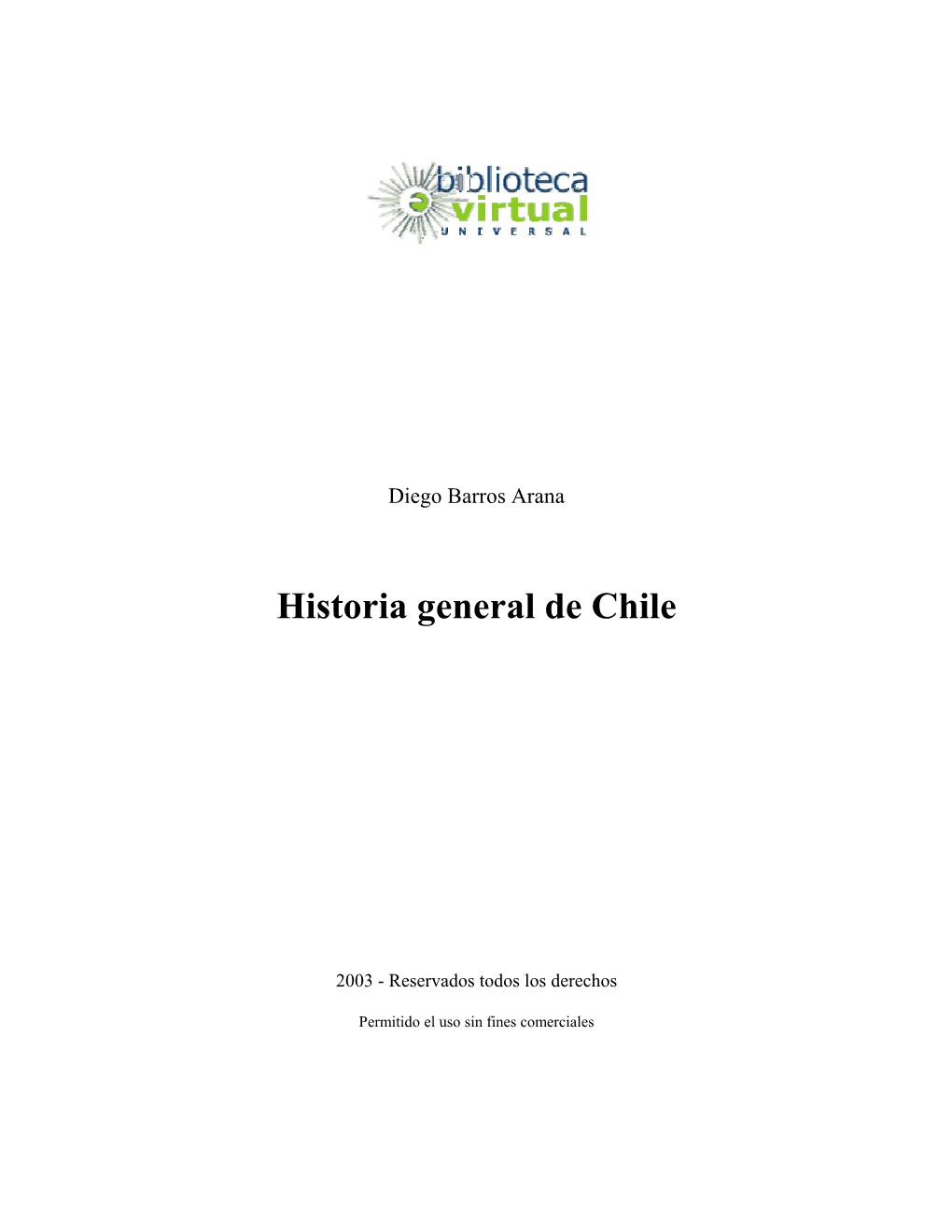 Historia General De Chile