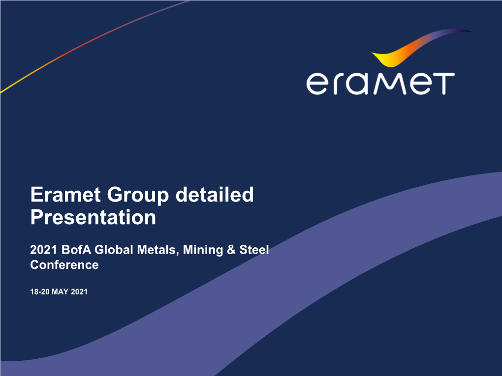 Eramet Group Presentation