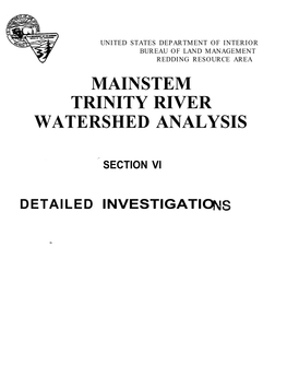B MAINSTEM TRINITY RIVER Cb B WATERSHED ANALYSIS
