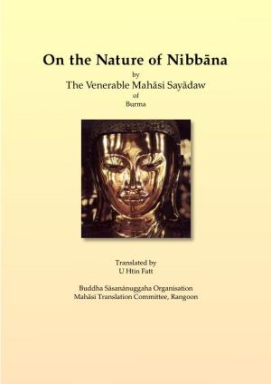On the Nature of Nibbana