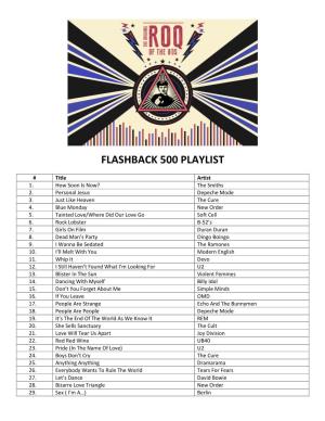 Flashback 500 Playlist