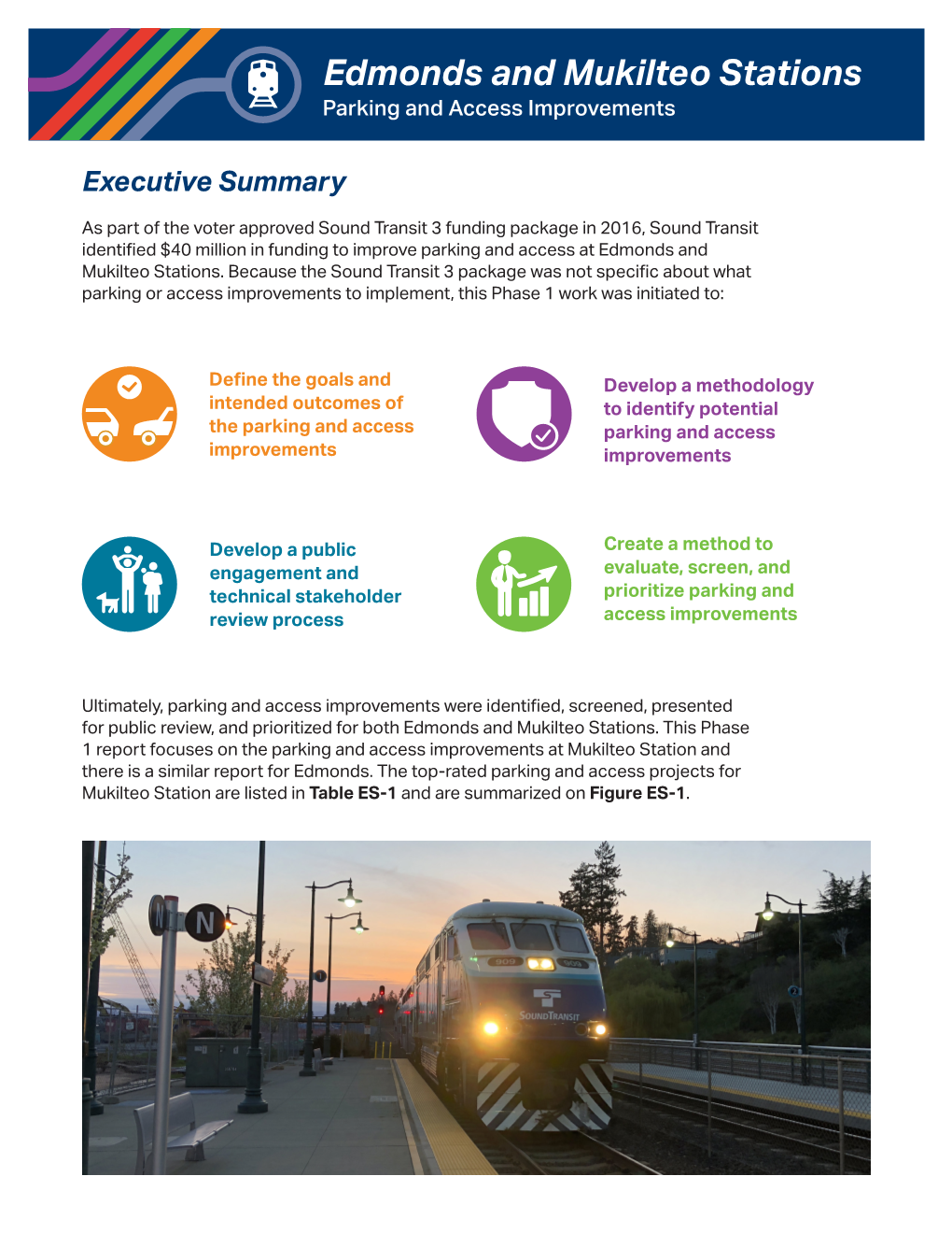 Phase 1 Mukilteo Station Parking and Access Analysis Report Executive Summary