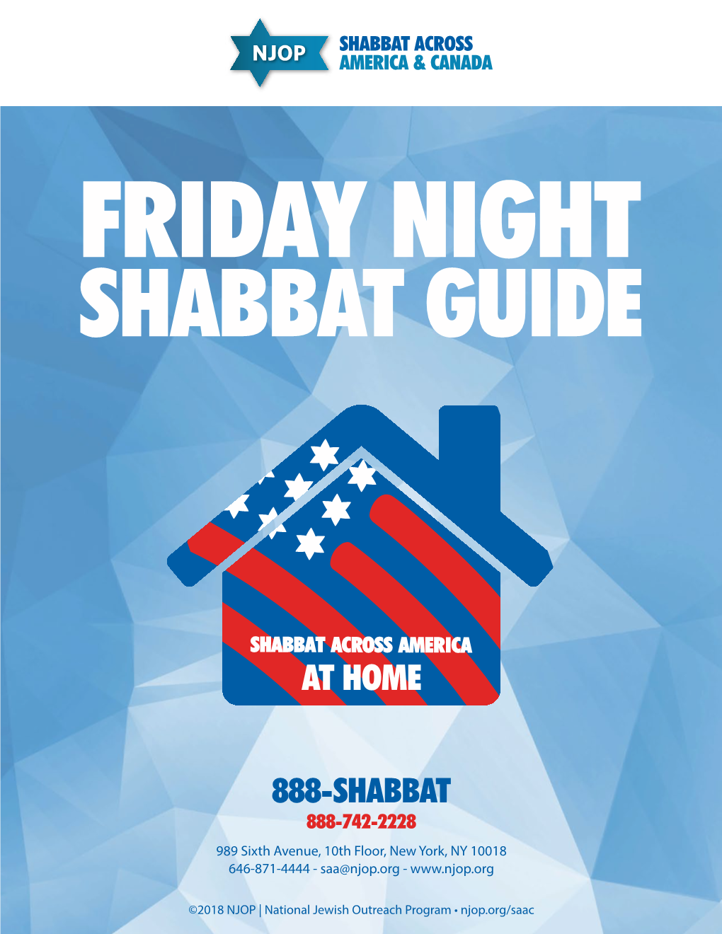 Shabbat Across America & Canada Friday Night Shabbat Guide