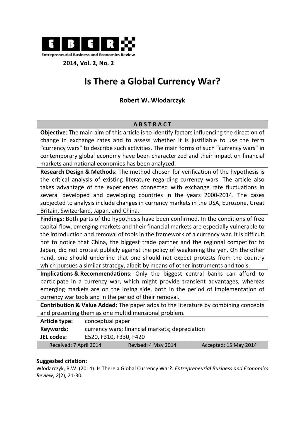 Is There a Global Currency War?