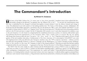 The Commandant's Introduction
