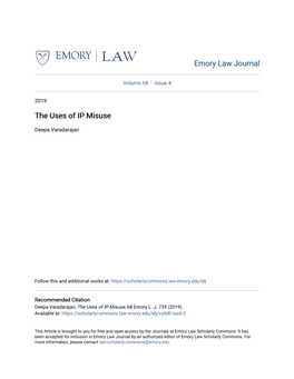 The Uses of IP Misuse