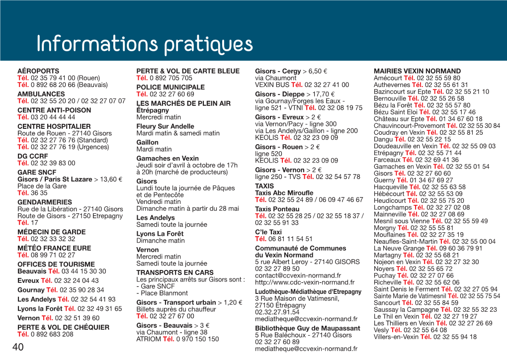 Informations Pratiques