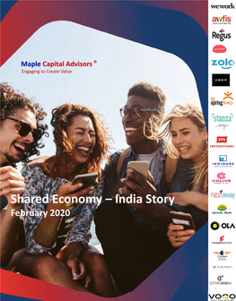 Shared Economy – India Story February 2020