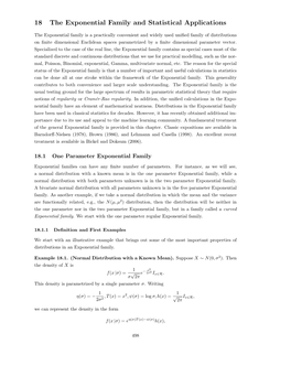 18 the Exponential Family and Statistical Applications