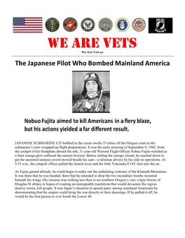Jap Pilot Bombed US