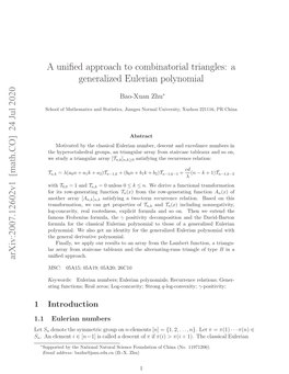 A Unified Approach to Combinatorial Triangles: a Generalized Eulerian Polynomial