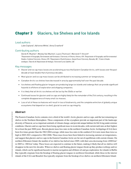 Chapter 3 Glaciers, Ice Shelves and Ice Islands