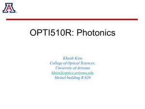OPTI510R: Photonics