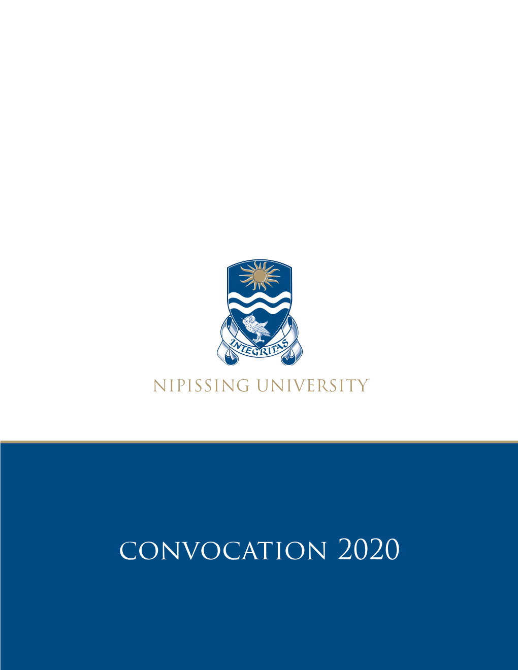 Convocation 2020 Nipissing University Coat of Arms