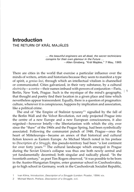Introduction the RETURN of KRÁL MAJÁLES