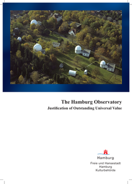 The Hamburg Observatory Justification of Outstanding Universal Value