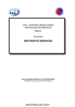 CAR-ANS Part 11 Governing Air Traffic Services