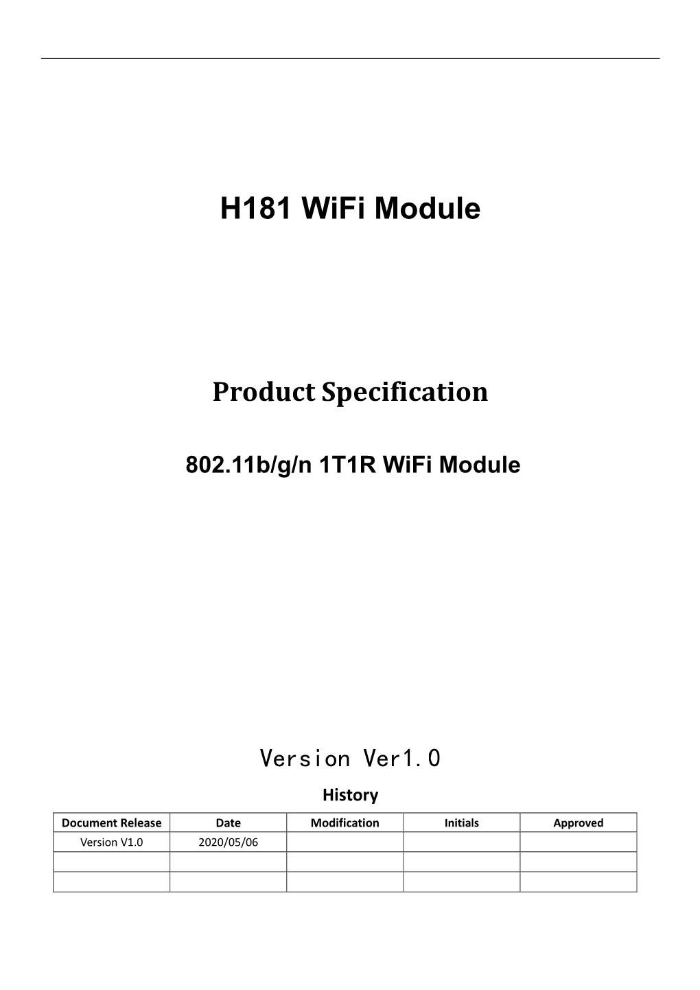 H181 Wifi Module