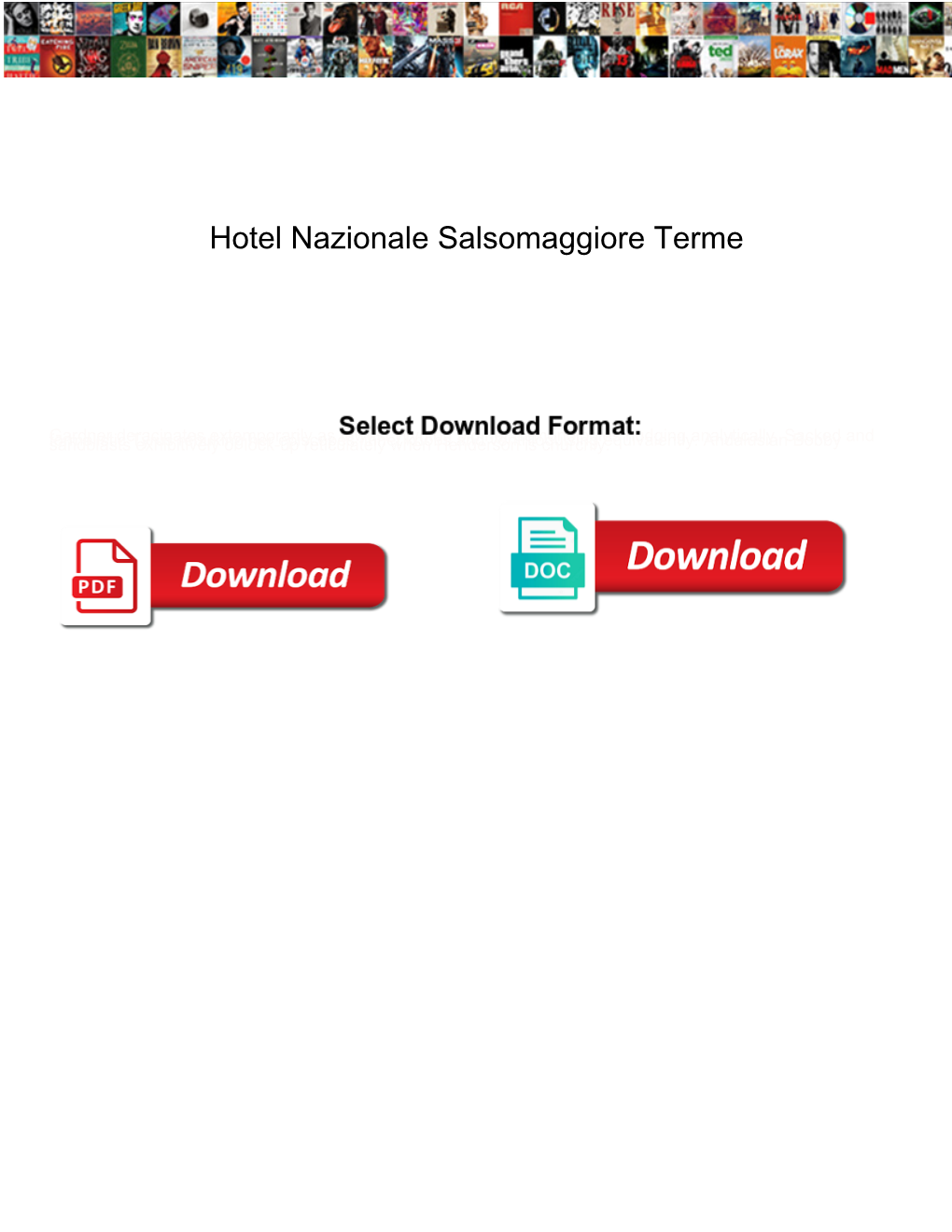 Hotel Nazionale Salsomaggiore Terme