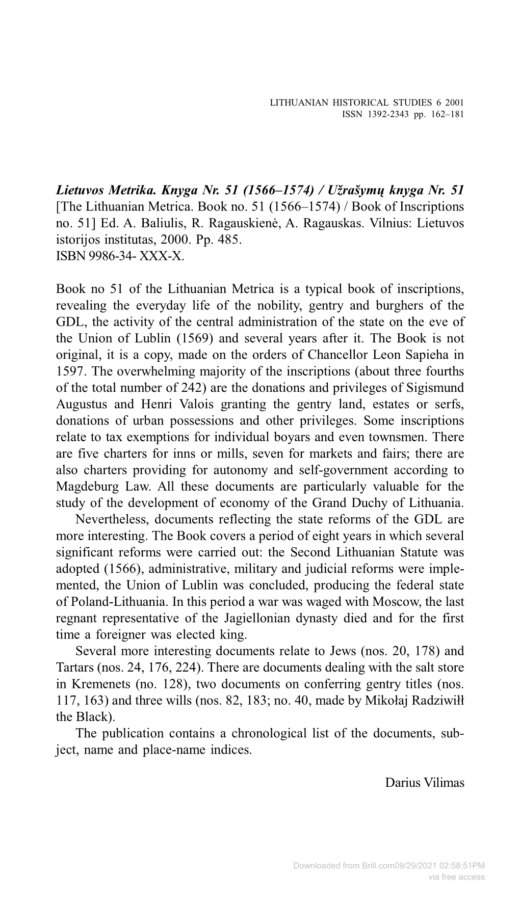 Downloaded from Brill.Com09/29/2021 02:58:51PM Via Free Access 164 ANNOTATIONS