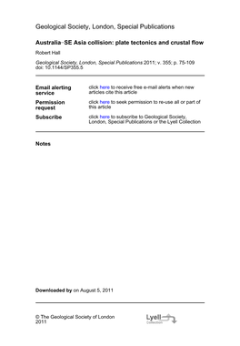 Geological Society, London, Special Publications